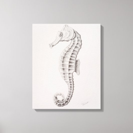 Toile Dessin des hippocampes côtières (Recto)