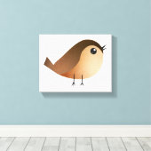 Toile Dessin d'Oiseau de Bruant (Insitu (Plancher de Bois))