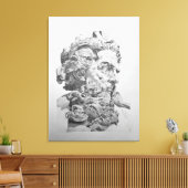 Toile Dessin du buste de Neptune (Lambert-Sigisbert) (Insitu(Salon))