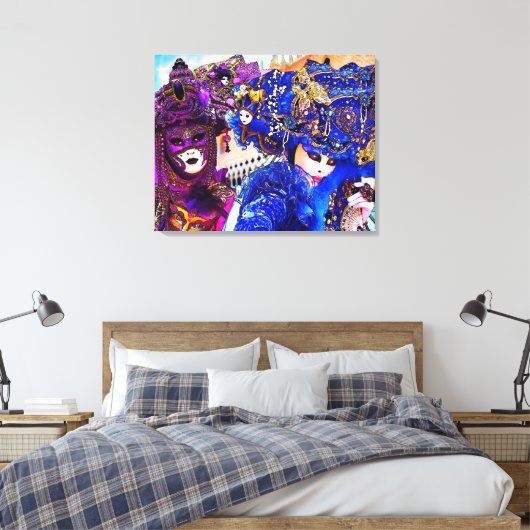 Toile Dessin du Carnaval de Venise Masques traditionnels (Insitu(Chambre))