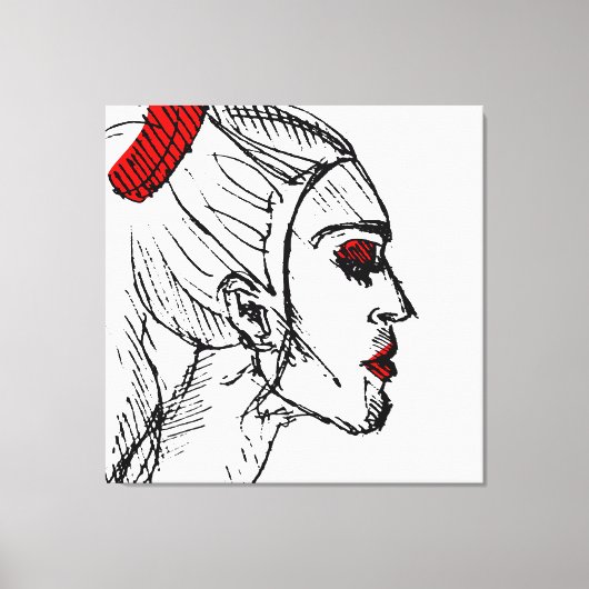 Toile Dessin du modèle mode (Recto)