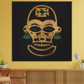 Toile dessin d'un masque tribal africain Abstrait (Insitu(Salon))