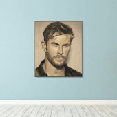 Toile Dessin esquisse crayon (Insitu (Plancher de Bois))