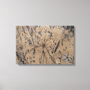 Toile Dessin Fleur sauvage