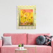 Toile Dessin floral (Insitu(Salon))