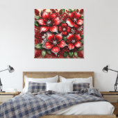 Toile Dessin floral orné complexe (Insitu(Chambre))
