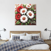 Toile Dessin floral orné complexe (Insitu(Chambre))