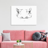 Toile Dessin hippo mignon (Insitu(Salon))
