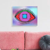 Toile Dessin oculaire Abstrait coloré (Insitu(Salon))