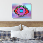 Toile Dessin oculaire Abstrait coloré (Insitu(Chambre))