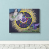 Toile Dessin pastel Avalon Rising (Insitu (Plancher de Bois))