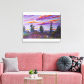 Toile Dessin paysager avec acrylique (Insitu(Salon))
