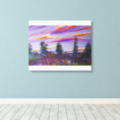 Toile Dessin paysager avec acrylique (Insitu (Plancher de Bois))