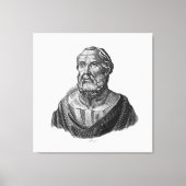 Toile Dessin Portrait de Platon du philosophe grec (Recto)