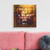 Toile Dessin Proximité de Dieu Bible Verse (Insitu(Salon))