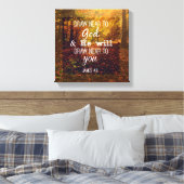 Toile Dessin Proximité de Dieu Bible Verse (Insitu(Chambre))