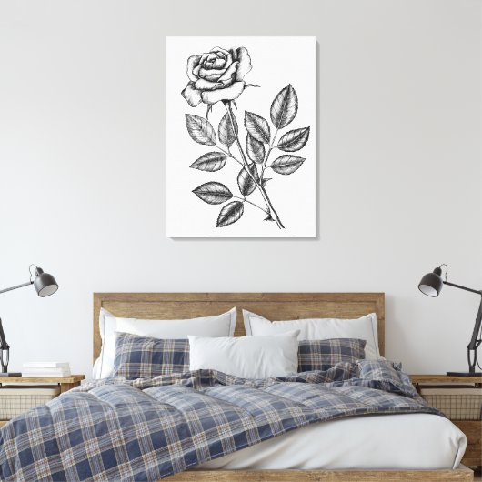Toile dessin rose 2 (Insitu(Chambre))