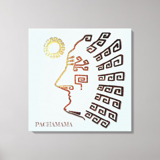 Toile Dessin stylé de Machu_Picchu (Recto)