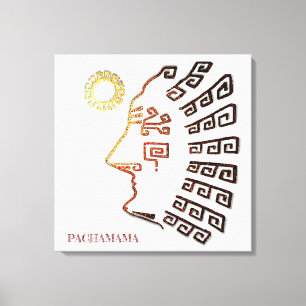 Toile Dessin stylé de Machu_Picchu