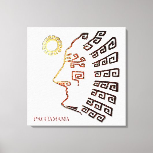 Toile Dessin stylé de Machu_Picchu (Recto)