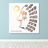 Toile Dessin stylé de Machu_Picchu (Insitu (Plancher de Bois))
