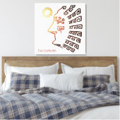 Toile Dessin stylé de Machu_Picchu (Insitu(Chambre))