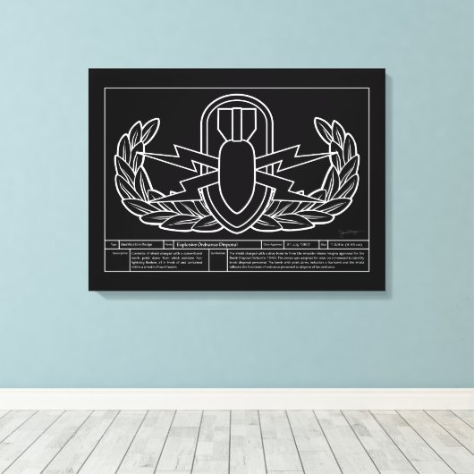 Toile Dessin technique EOD blanc (Insitu (Plancher de Bois))