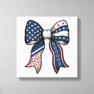 Toile Dessin vectoriel de nœud gravé vintage patriotique