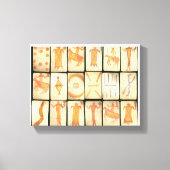 Toile "Dessins Apache Vintage" (Recto)