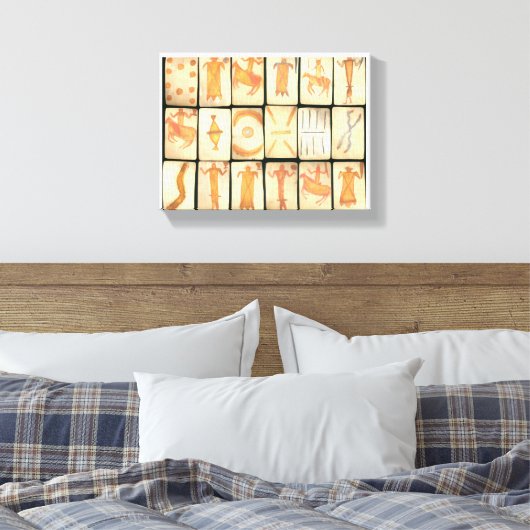 Toile "Dessins Apache Vintage" (Insitu(Chambre))