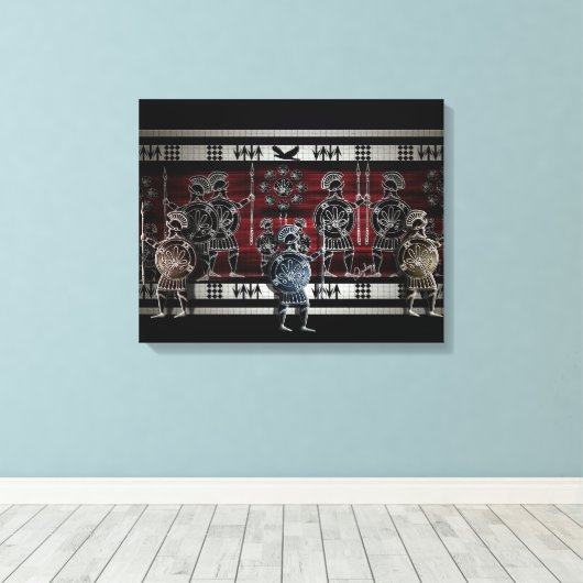 Toile Dessins grecs (Insitu (Plancher de Bois))