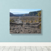 Toile dessus lit de lave sèche du cratère kilauea iki (Insitu (Plancher de Bois))