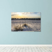 Toile Destin Beach Floride Jetty Sunset Canvas (Insitu (Plancher de Bois))