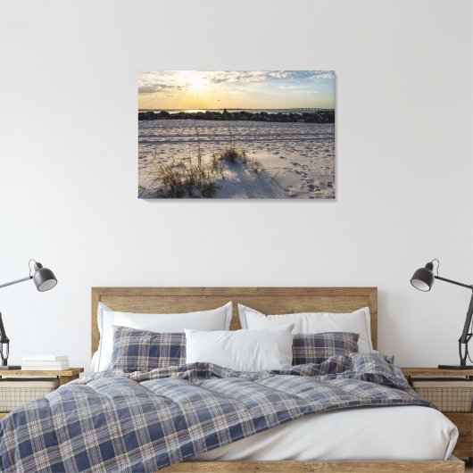 Toile Destin Beach Floride Jetty Sunset Canvas (Insitu(Chambre))