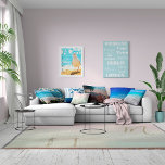 Toile Destinations de voyage Personnel Bleu Blanc Modern<br><div class="desc">Votre propre toile de voyage personnalisée. Remplacez les destinations sur la toile par vos propres destinations ou partez comme elles sont. Vous pourriez même remplacer par des banlieues locales ou des noms d'amis. Amusez-vous avec et accrochez-le sur votre mur.</div>