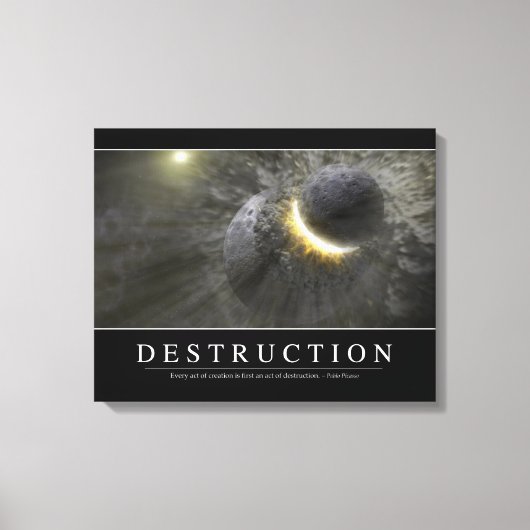 Toile Destruction : Citation Inspirationnelle 2 (Recto)
