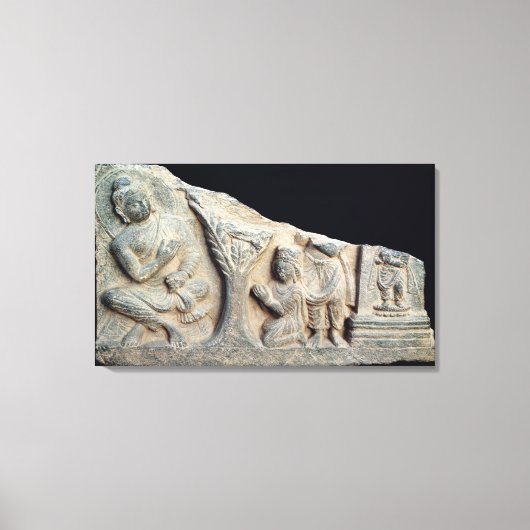 Toile Détail de la frise de secours représentant un sièg (Recto)