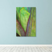 Toile Détail de la plante d'Agave (Insitu (Plancher de Bois))