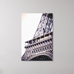 Toile Détail de la Tour Eiffel, Paris, France