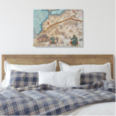 Toile Détail de l'Atlas Catalan, 1375 (Insitu(Chambre))