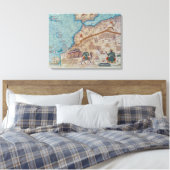 Toile Détail de l'Atlas Catalan, 1375 (Insitu(Chambre))