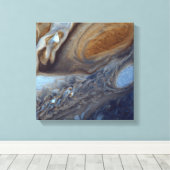 Toile Détail de l'atmosphère de Jupiter Great Red Spot (Insitu (Plancher de Bois))