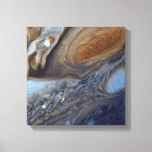 Toile Détail de l'atmosphère de Jupiter Great Red Spot (Recto)