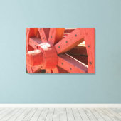 Toile Détail de roue de chariot (Insitu (Plancher de Bois))
