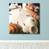 Toile Détail Des Coquillages Provenant Du Monde Entier 2 (Insitu (Plancher de Bois))