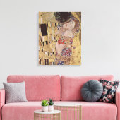 Toile Détail du baiser - Gustav Klimt (Insitu(Salon))