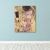 Toile Détail du baiser - Gustav Klimt (Insitu (Plancher de Bois))