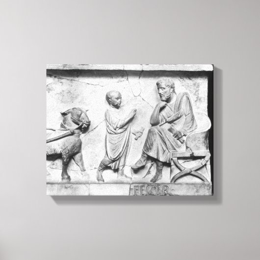 Toile Détail du sarcophage de Cornelius (Recto)
