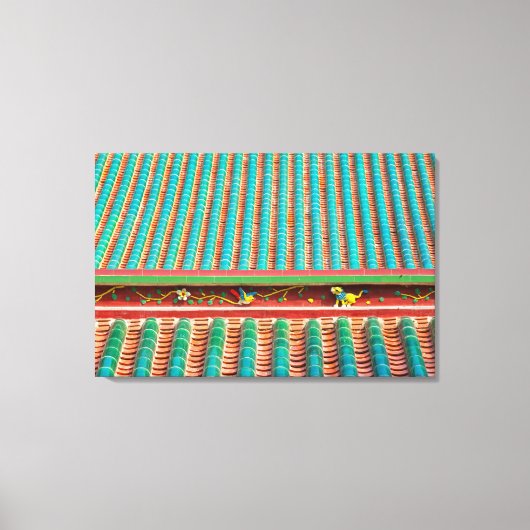 Toile Détail du toit du temple du Putuo Sud (Recto)