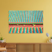 Toile Détail du toit du temple du Putuo Sud (Insitu(Salon))